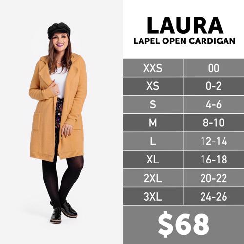 Laura Size Chart